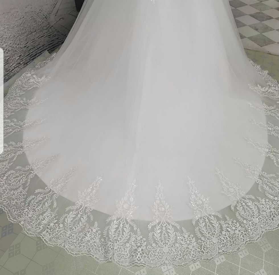 Thumbnail: Gorgeous Off Shoulder Beaded Lace Appliques A Line Wedding Dresses MD792