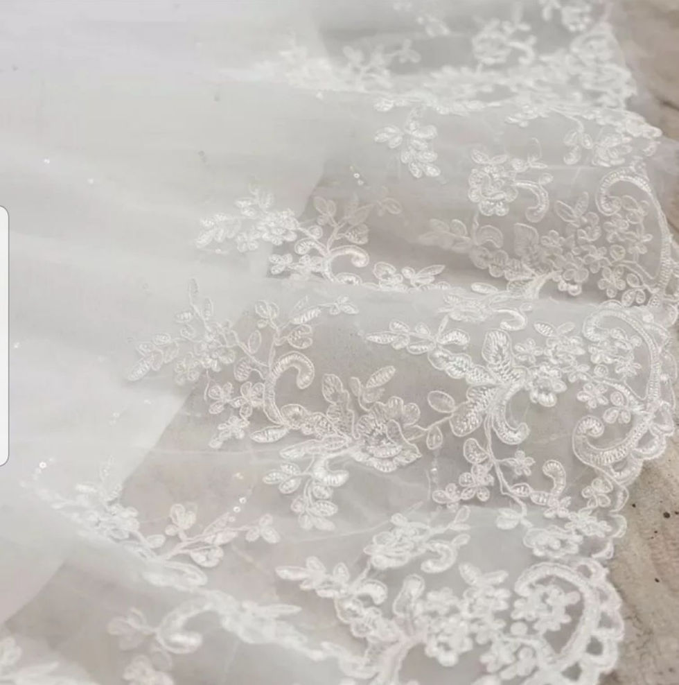 Thumbnail: Charming Bridal Lace Sleeveless A Line Plus Size Wedding Dresses MD641