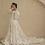 Thumbnail: Gorgeous Puff Sleeve High Slit Bridal Lace A Line Wedding Dresses MD774