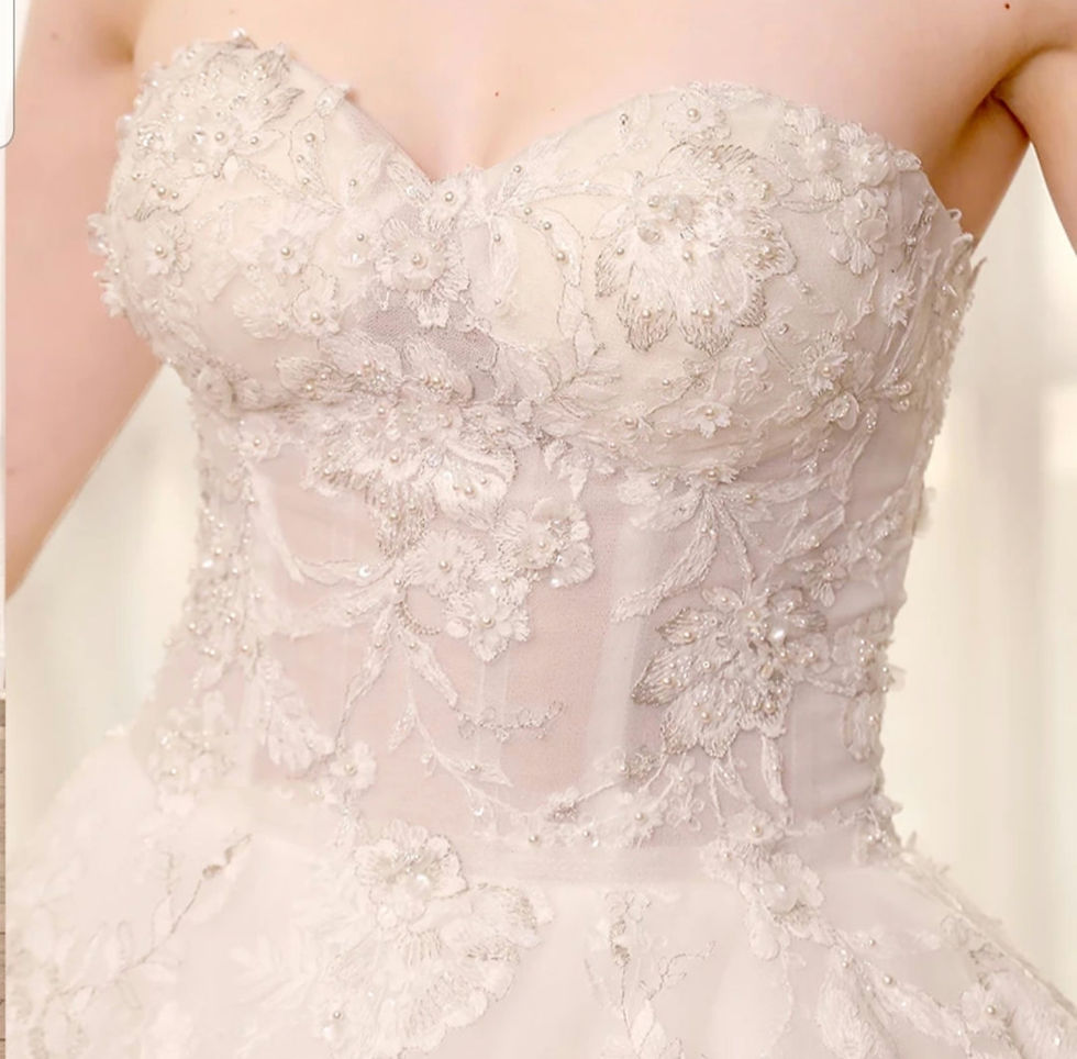 Thumbnail: Gorgeous Beaded Strapless Bridal Gown A Line Sweetheart Wedding Dress MD223