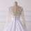 Thumbnail: Vintage Long Sleeve Satin Beaded Lace A Line Wedding Dresses MD498