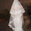 Thumbnail: UK 2 Layers Knee Length Bridal Accessories Veil Lace Edge Wedding Veil MD853