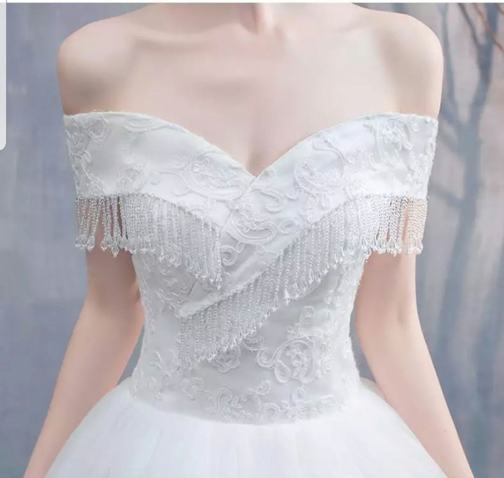 Thumbnail: Vintage Off Shoulder Sweetheart Beaded A Line Cheap Wedding Dress MD520