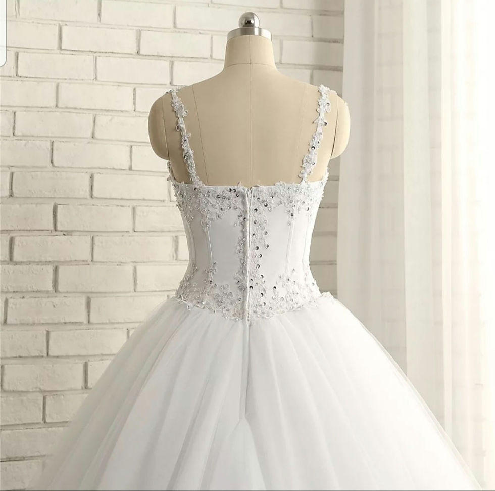 Thumbnail: Gorgeous Spaghetti Straps Bridal Gown A Line Sweetheart Wedding Dress MD092