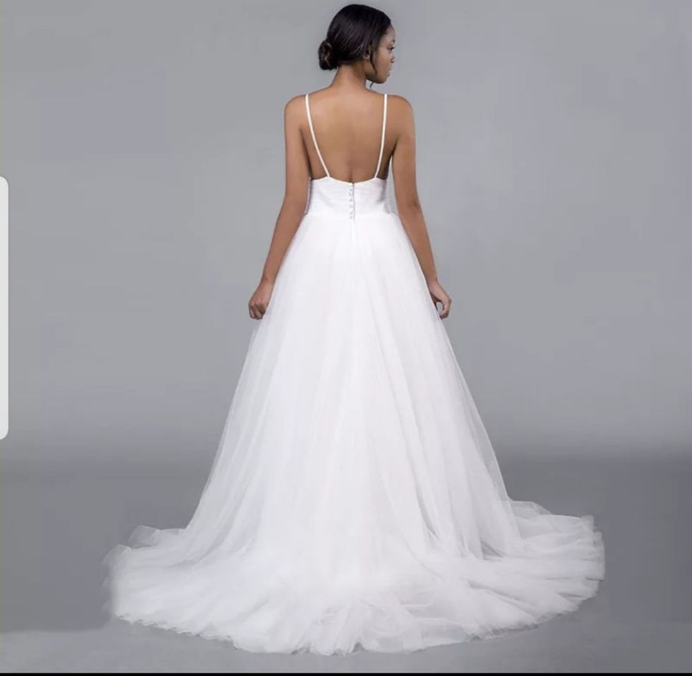 Thumbnail: Sexy Beach Spaghetti Strap V-neck Wedding Bridal Dress MD010