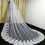 Thumbnail: Luxury 3 x 3M Lace Edge 1 Tier Long Cathedral Length Bridal Wedding Veil MD784