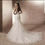 Thumbnail: Charming Beaded Lace Pearls Sleeveless Mermaid Wedding Dresses MD319