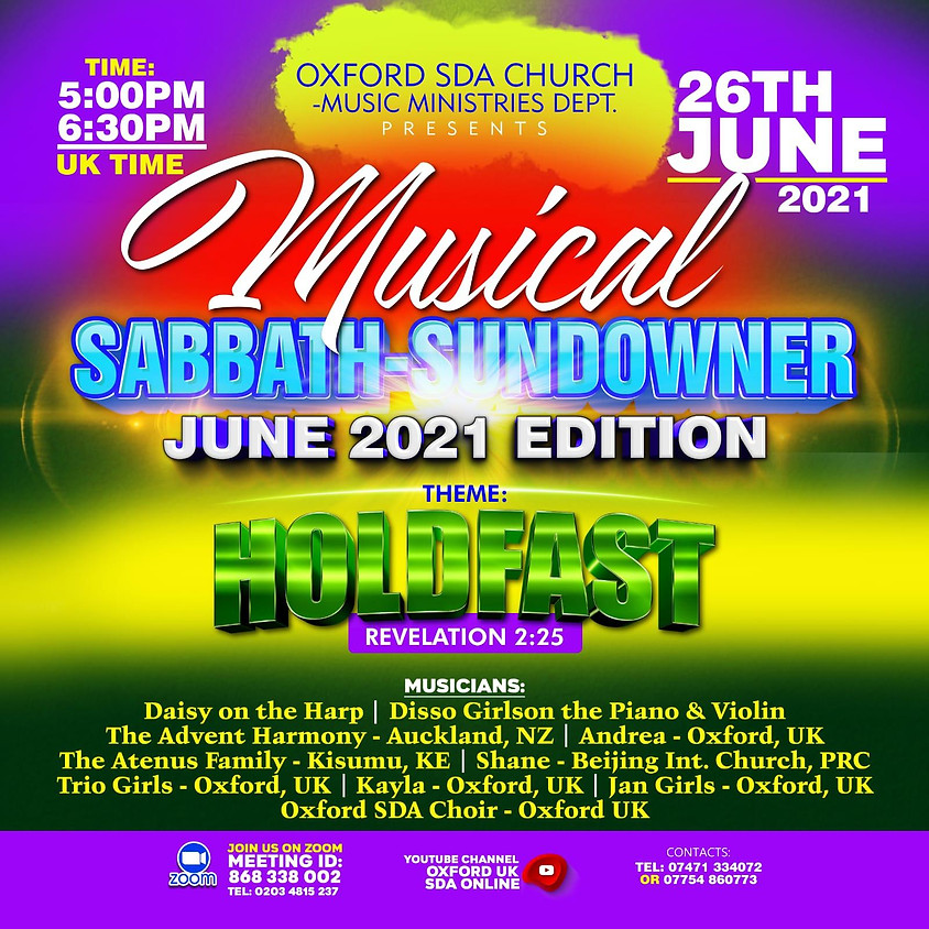 Oxford SDA Musical Sabbath-Sundowner