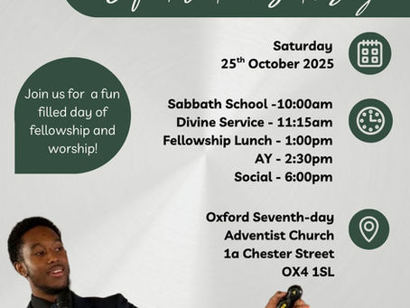 Flyer showing worship order of service