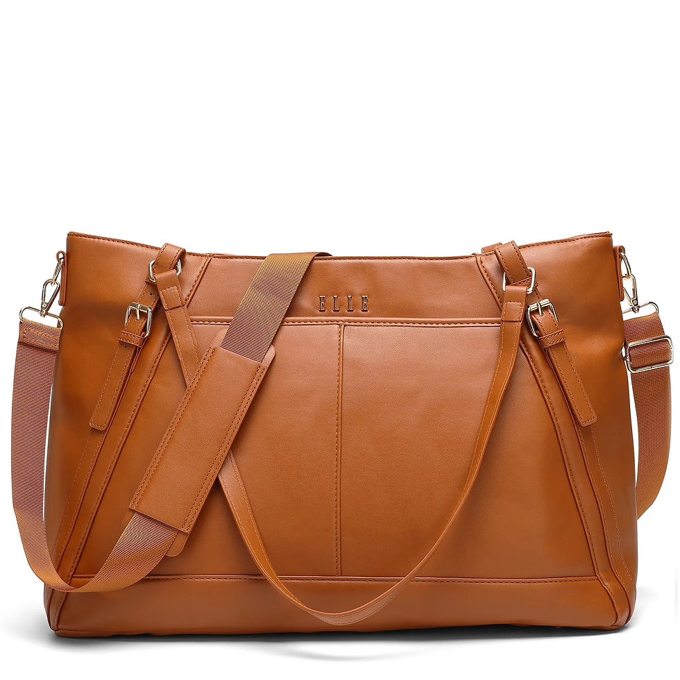 Front of Brown Leisure Luxe Weekender Luggage
