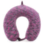 Pink and Black Space Dye Memory Foam Neck Pillow