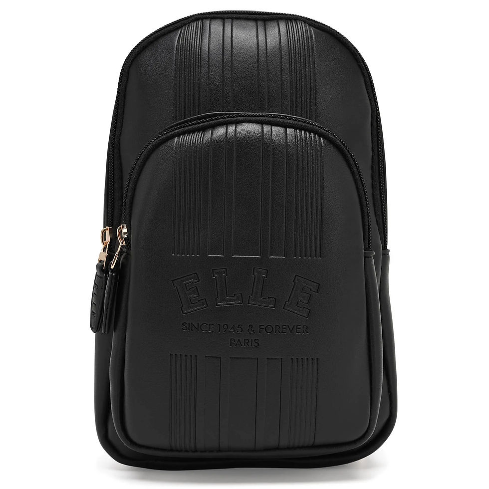 Front View Roamer Vegan Leather Crossbody Bag