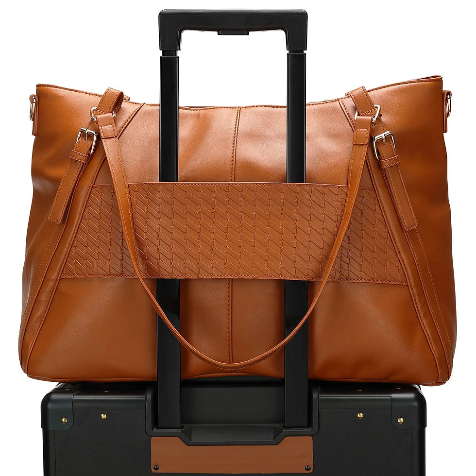 Leisure Luxe Carry On Weekender On Luggage Cart