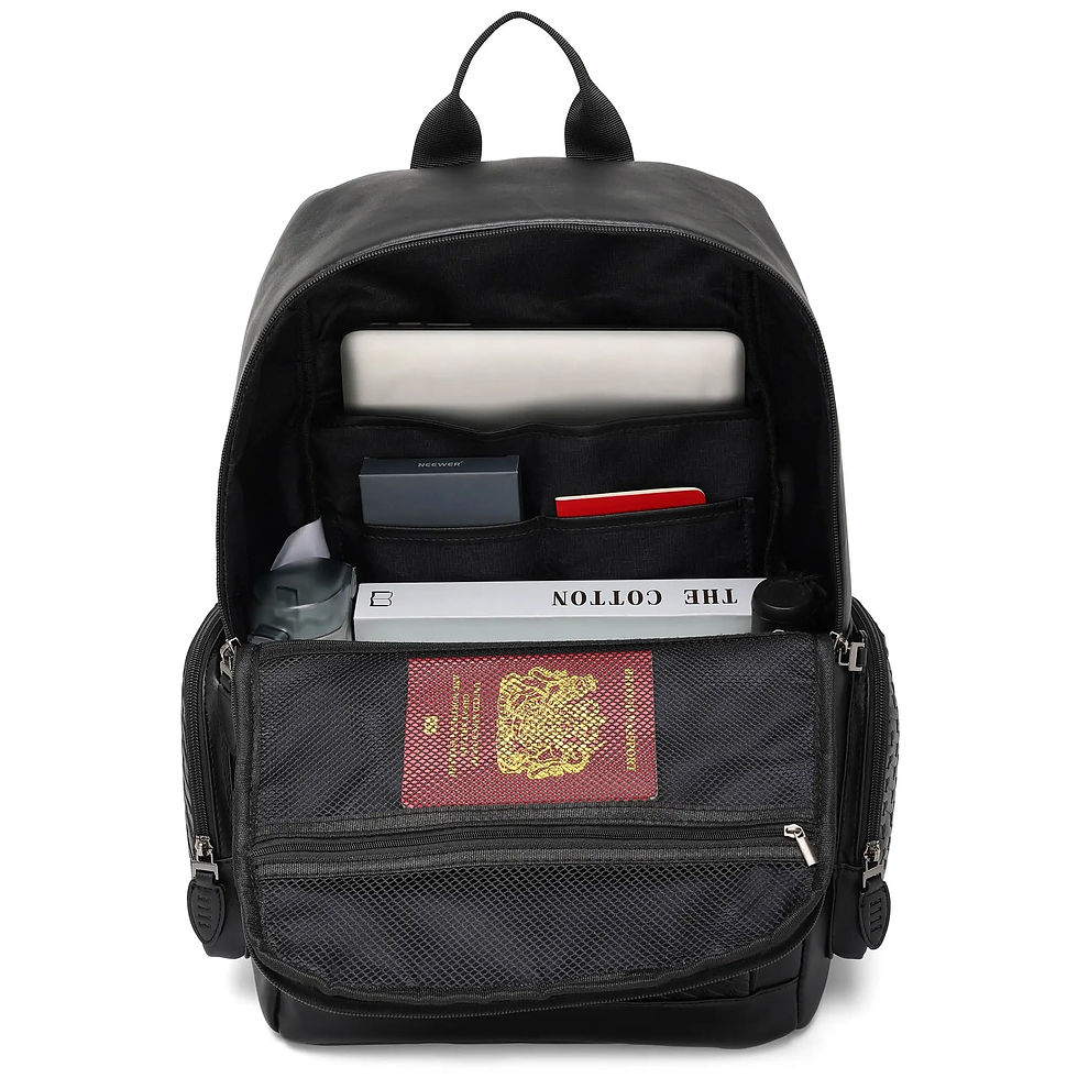 Leisure Luxe Vegan Leather Carry On Backpack has Plenty of Room