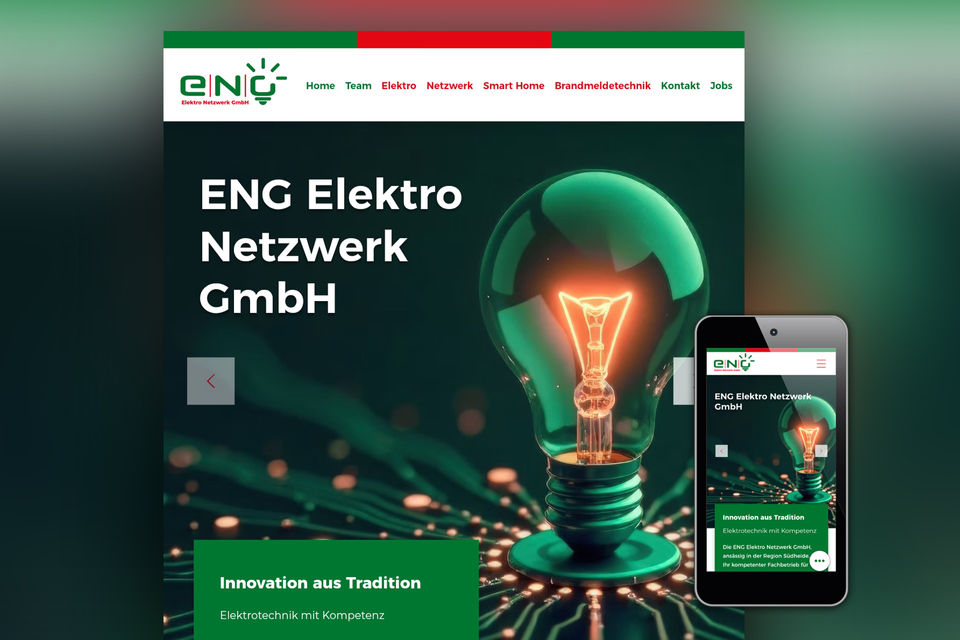 Webdesign ENG Elektro Netzwerk