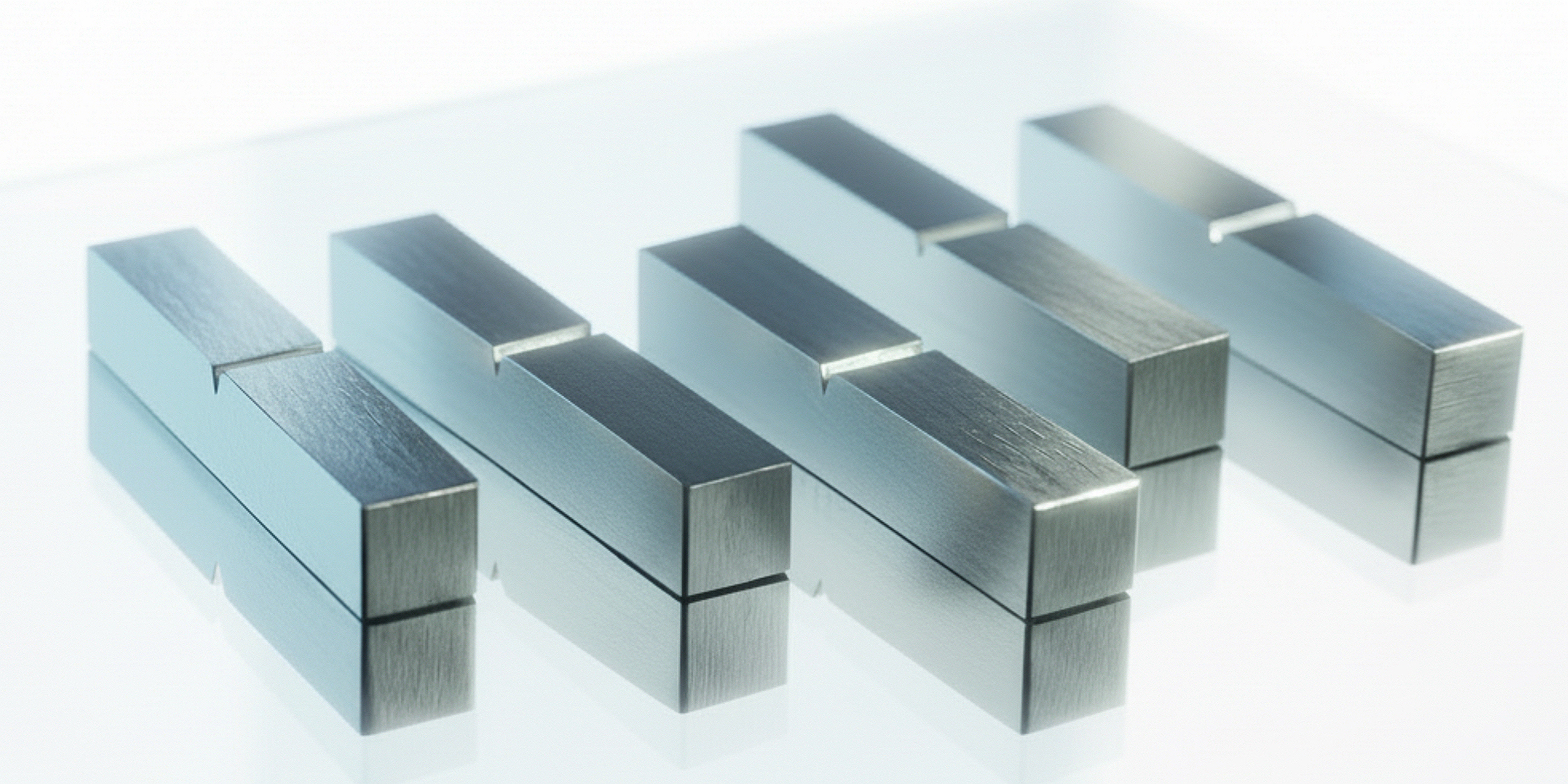 Kerbschlagproben aus Metall