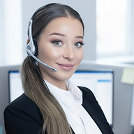 Kundenberaterin mit Headset