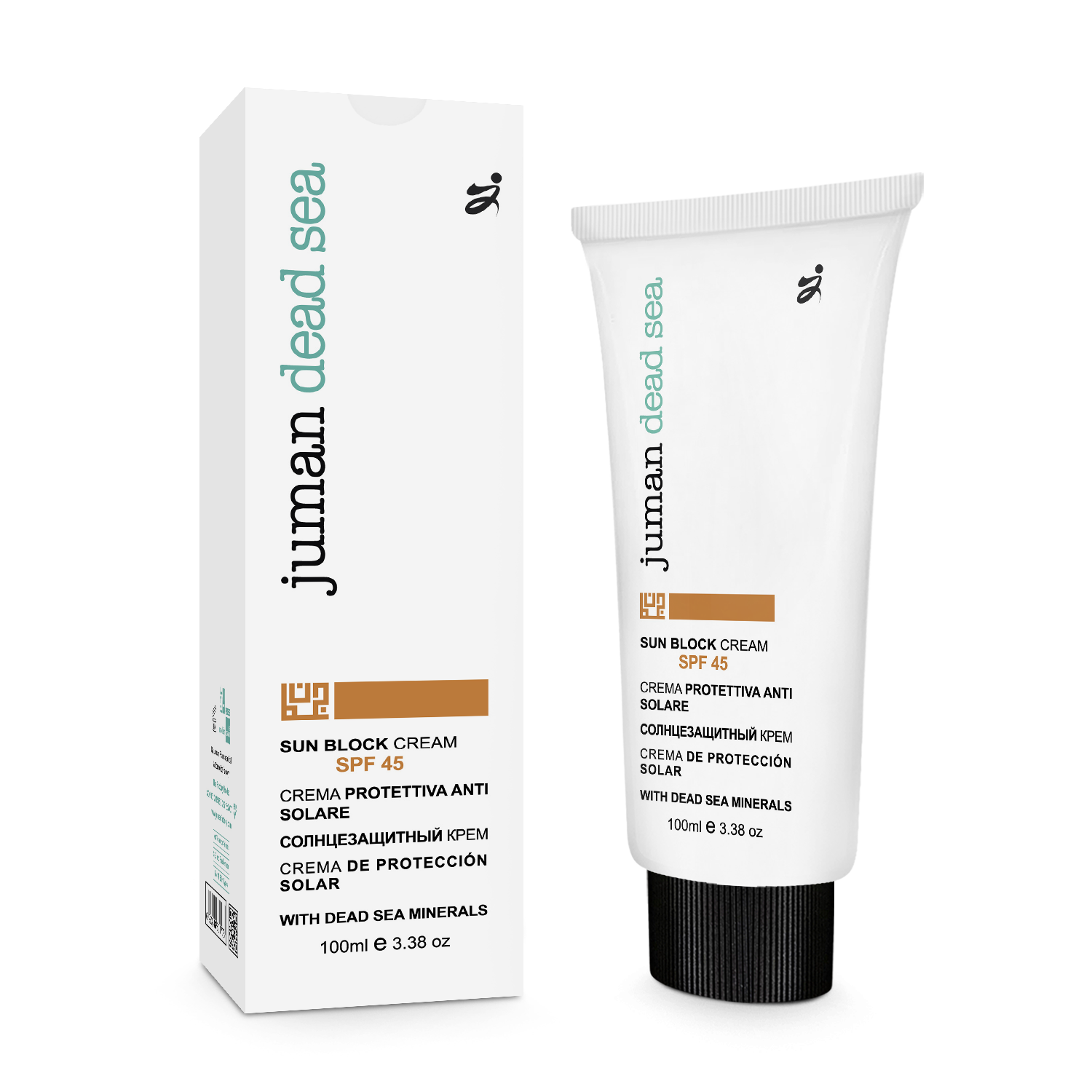 Juman Sun Block Face Cream with Dead Sea Minerals - SPF45 100ml