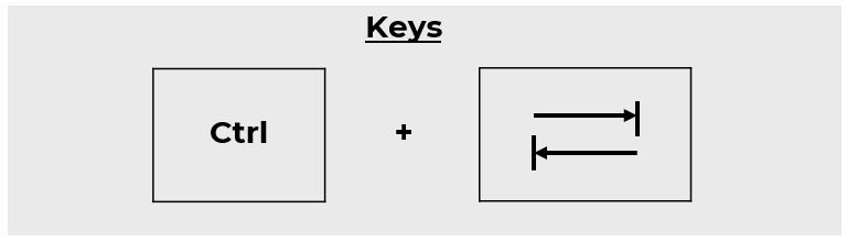 Switch tabs