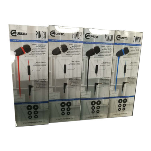 Thumbnail: Ecko Pinch Earbuds with Microphone (Black, Blue & White color)