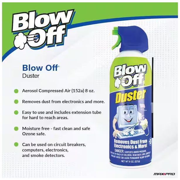 Thumbnail: Blow Off Air Duster 8 oz/227g (NO CFCs)