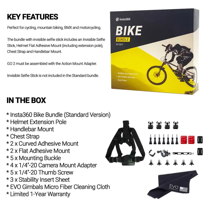 Thumbnail: INSTA360 BIKE MOUNT BUNDLE