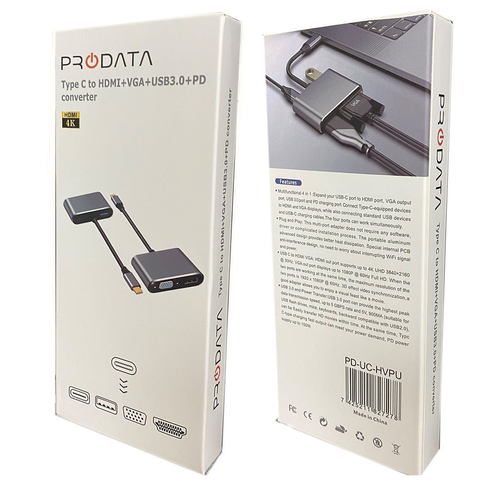 Thumbnail: Prodata USB-C to HDMI 4K+VGA+USB3.0+USB-C Converter