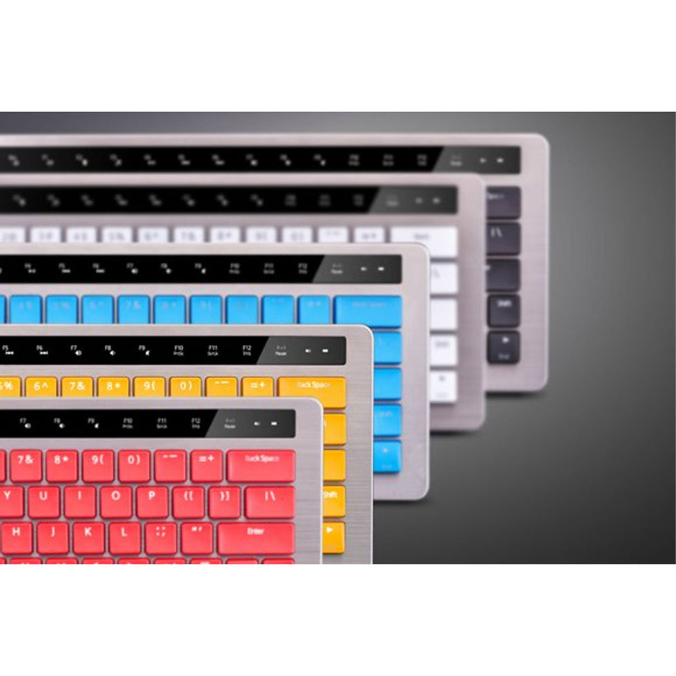 Thumbnail: Rapoo Black KX 5.8GHz Wireless Smart Backlight LED Keyboard�- Red