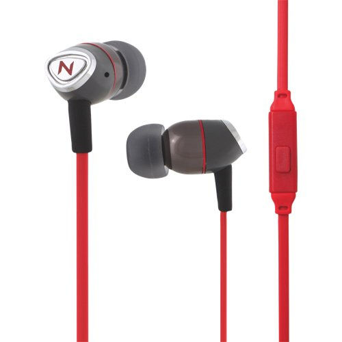 Nutz Swank In-Ear Noise Cancelling Headphones - Red