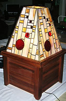 stained glass floor light