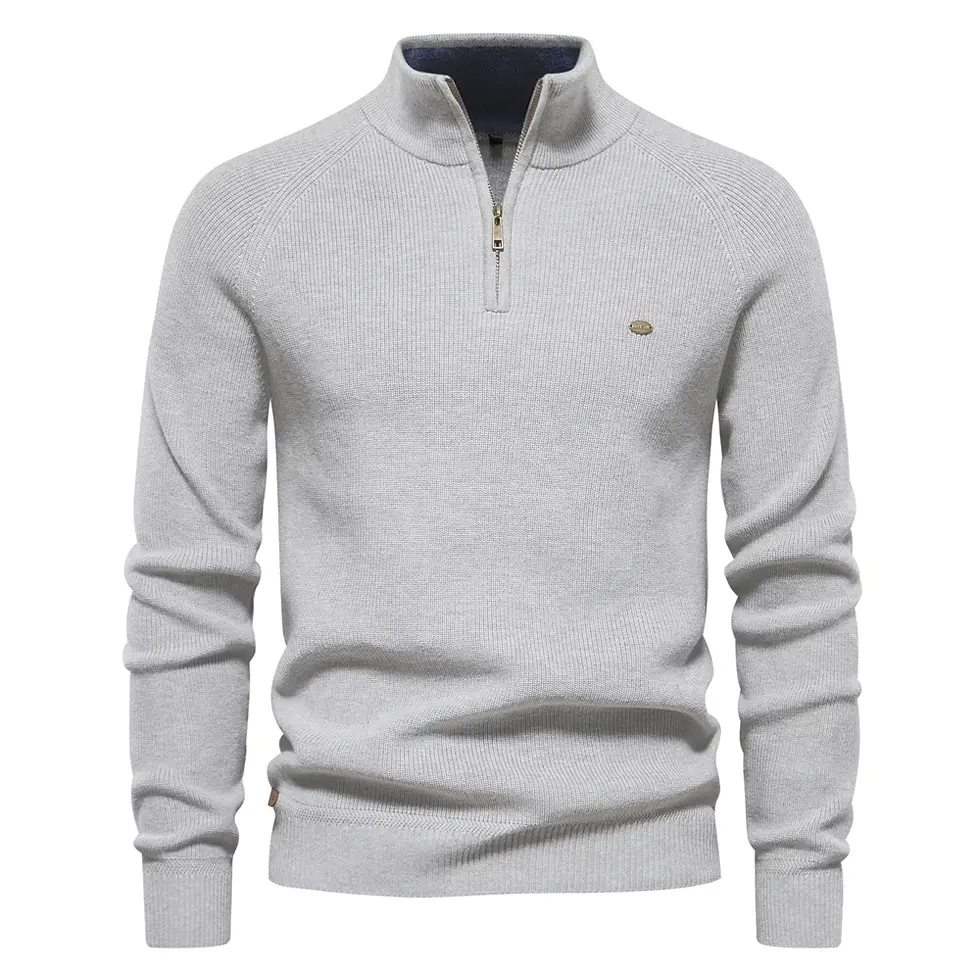 Thumbnail: 2023 New Autumn Cotton Zipper Cardigans for Men Fashion Casual Social Men