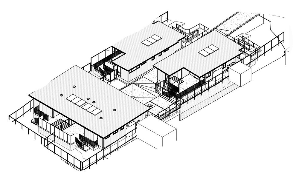Eye level view of a well-designed SDA robust property exterior with accessible features