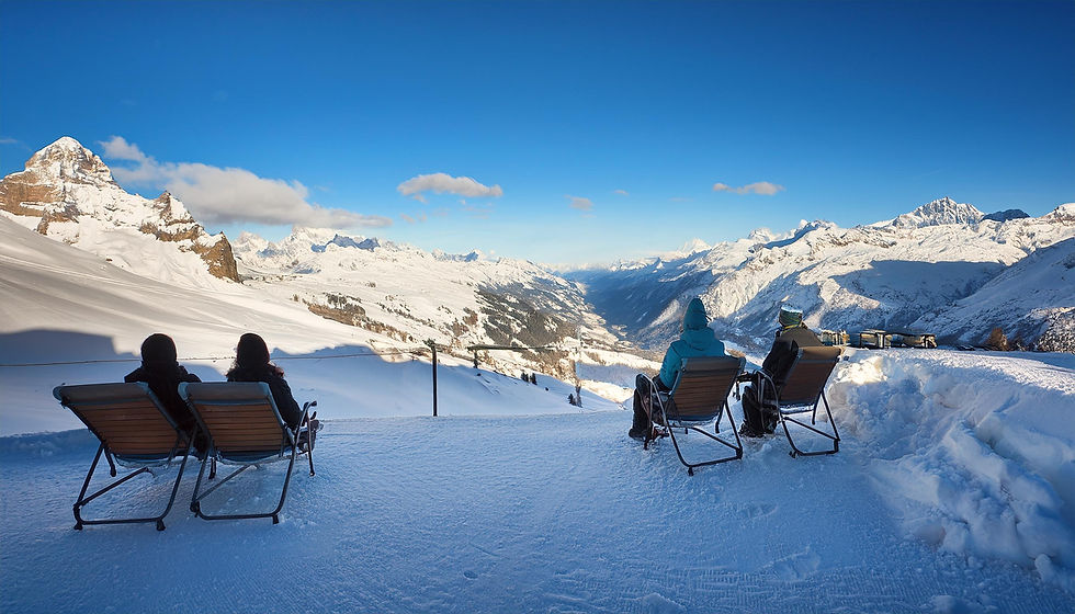 Firefly swiss alps sky resort with a couple tables and people staying warm 22667.jpg