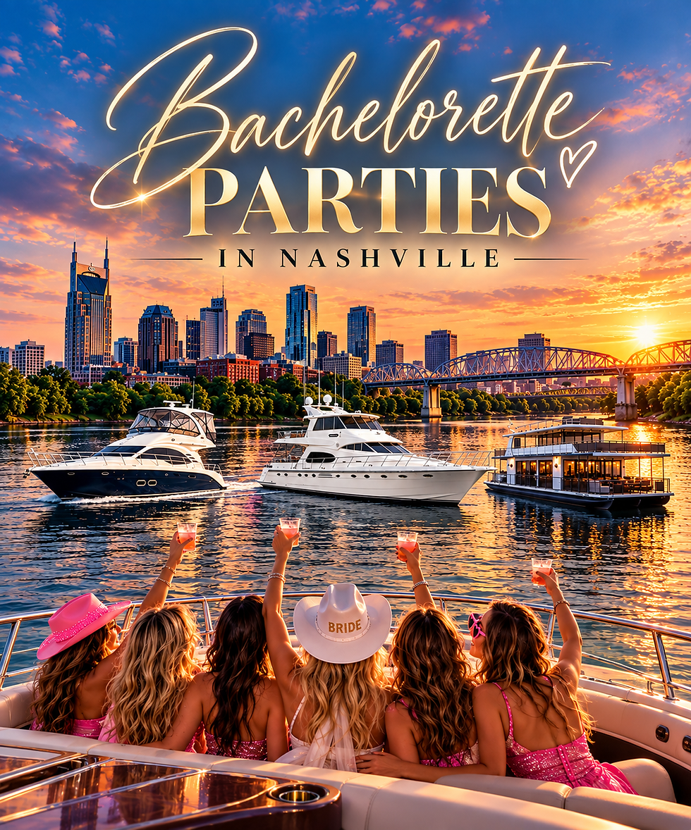 Weddings, Bachelorette Parties & Luxury Yacht Charters in Nashville and Cincinnati