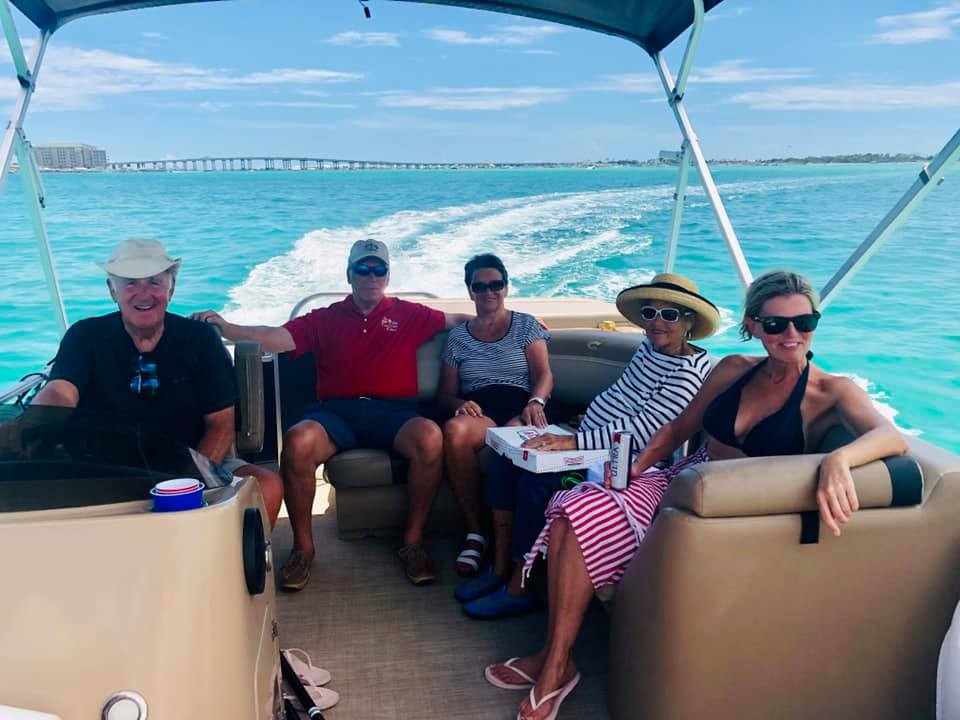 santa rosa beach pontoon rental picture.