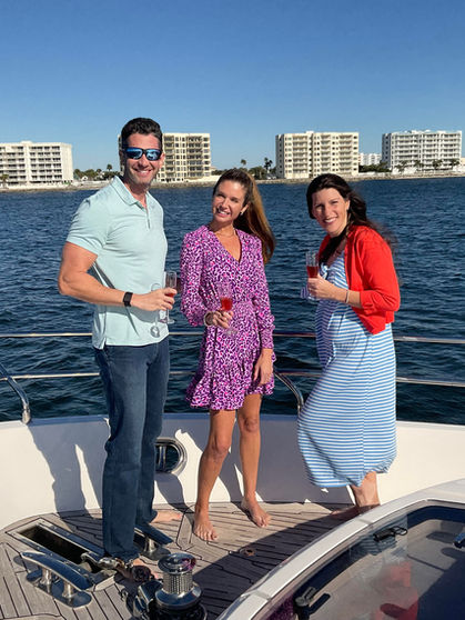 yacht charters destin 30a pontoon rental three on front.jpg