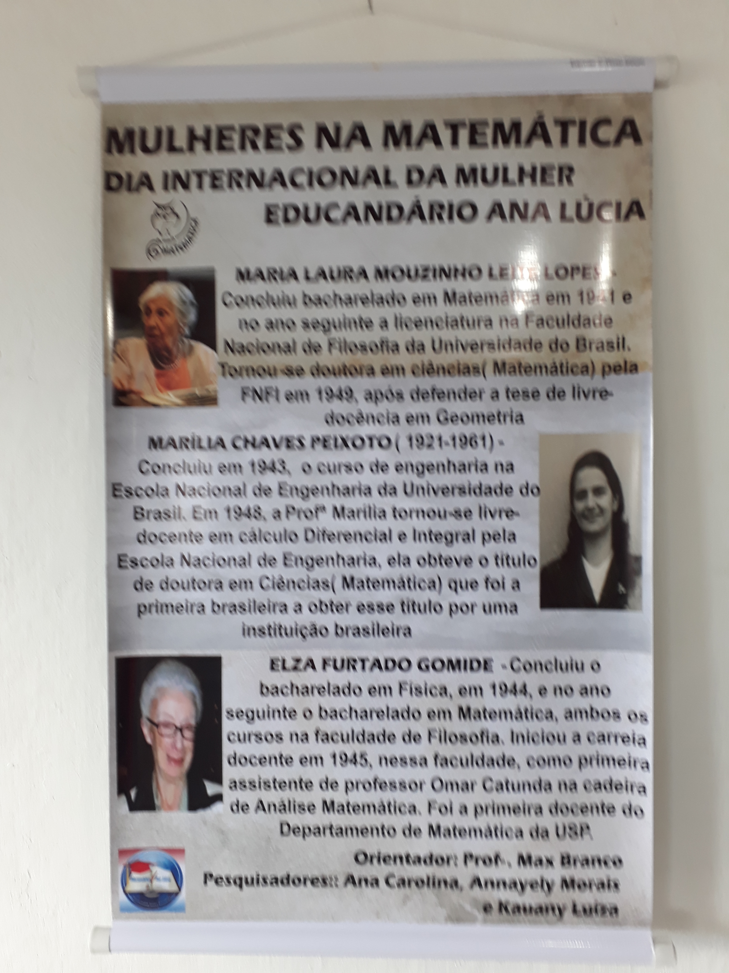 Projeto Mulheres na Matemática