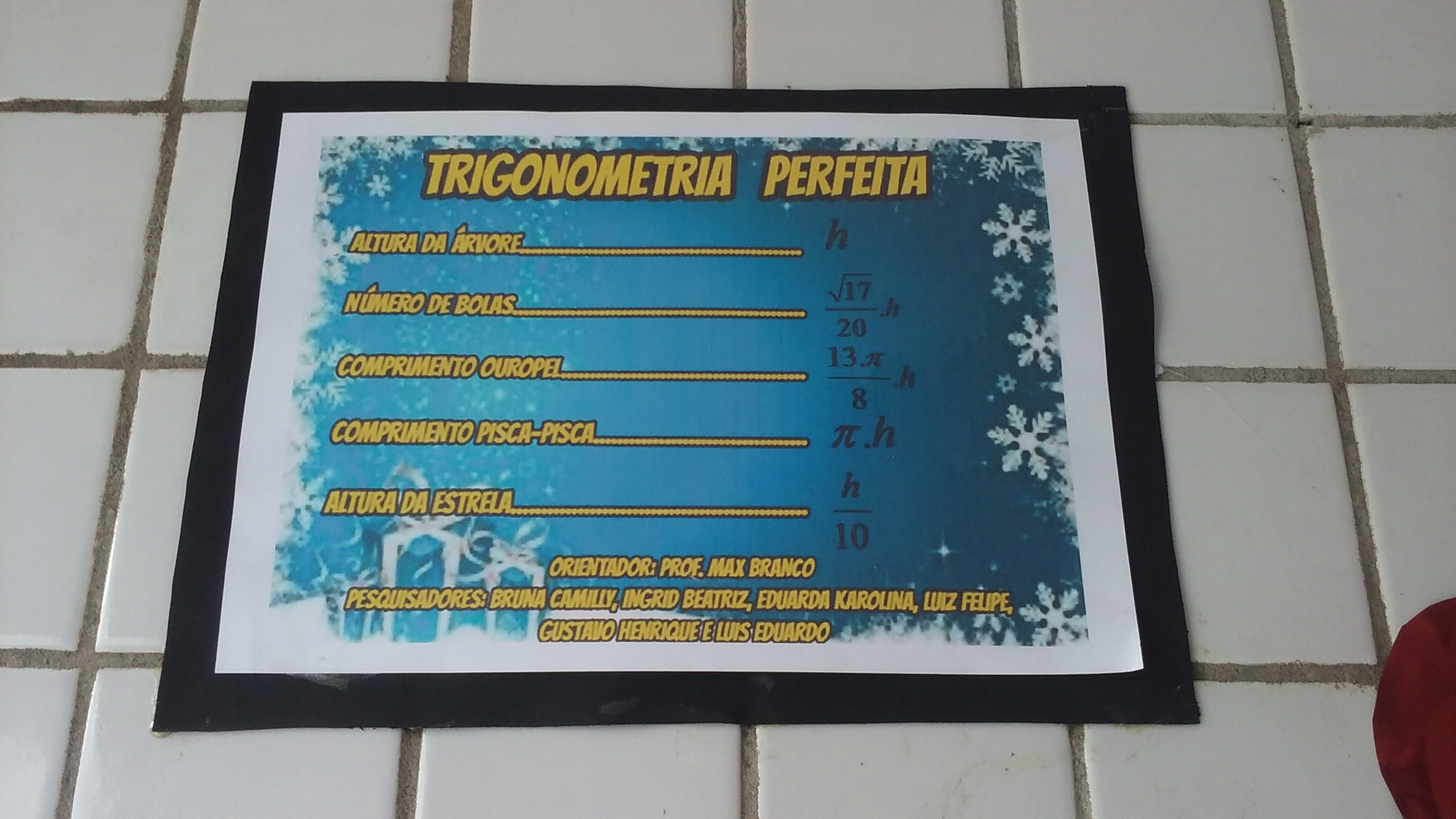 Árvore Natalina Matemática
