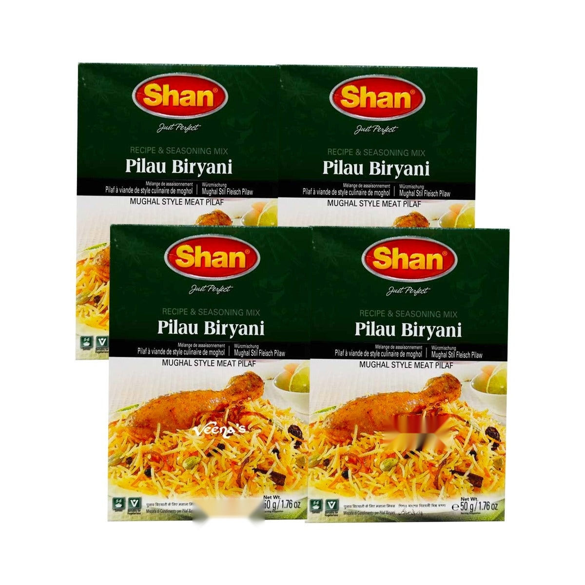 Shan Biryani Pilau Mix 50g(Pack of 4)