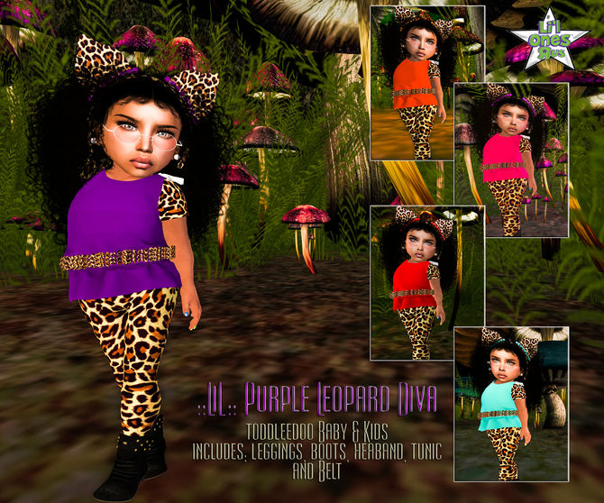 LiL Purple Leopard Diva