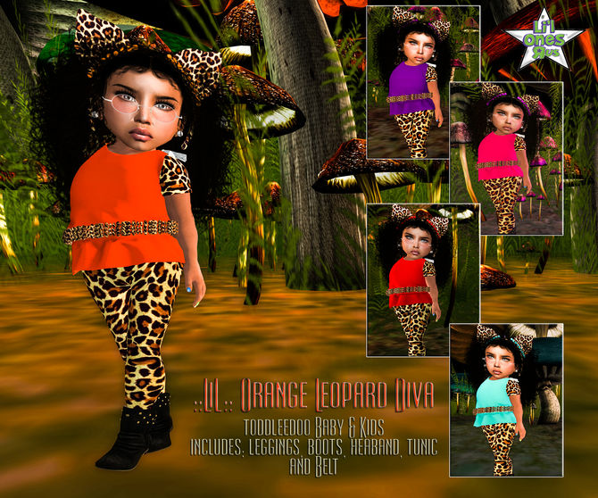 LiL Orange Leopard Diva