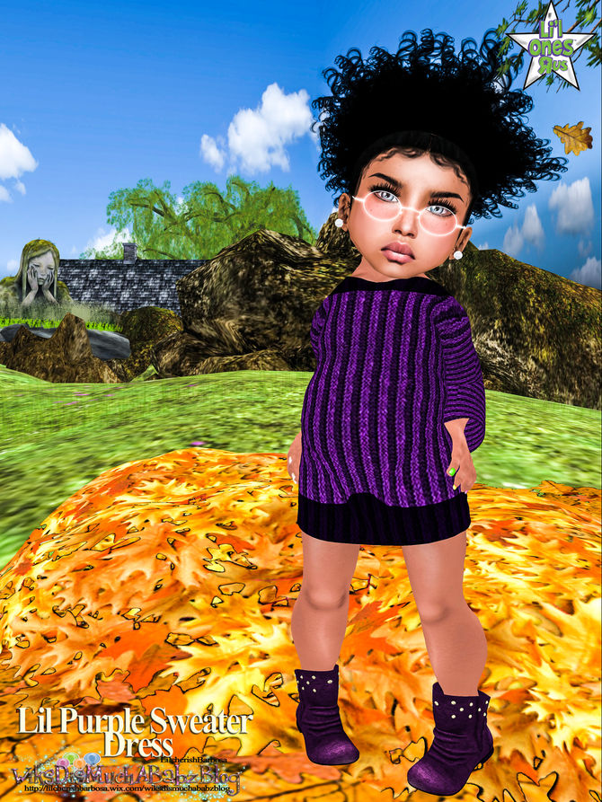 Lil Purple Sweater Dress..Now @ ::Lil One's R Us