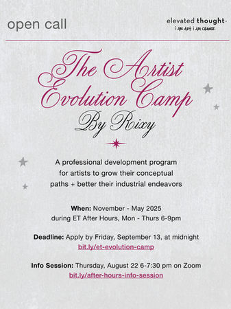 RWRK and The Artist Evolution Camp Application and Info Session