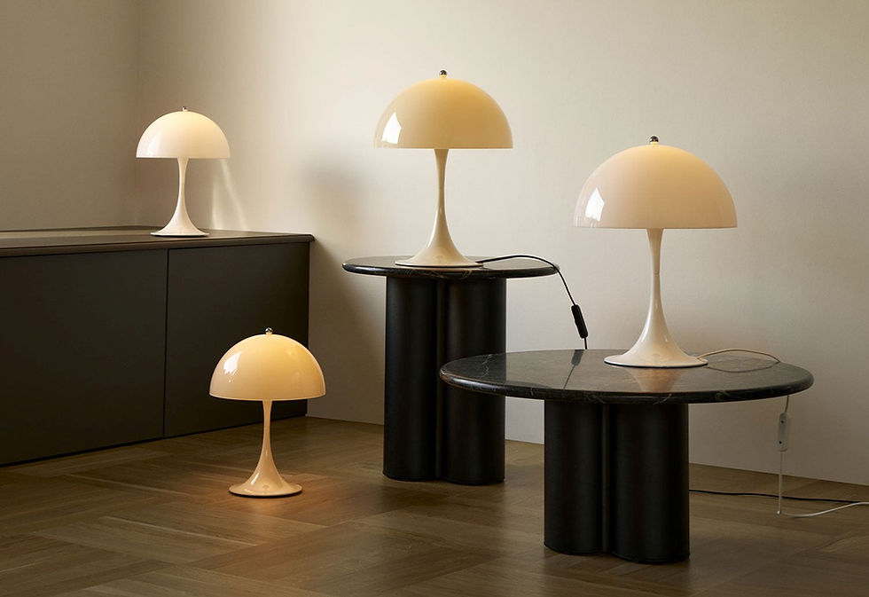Miniature : Lampe de table PANTHELLA 320 - Blanc opale