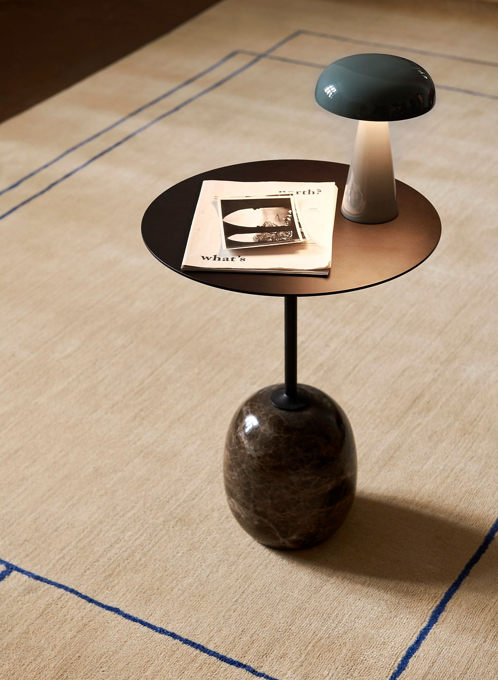 Miniature : Table LATO LN8 - Noir chaud, marbre Emperador