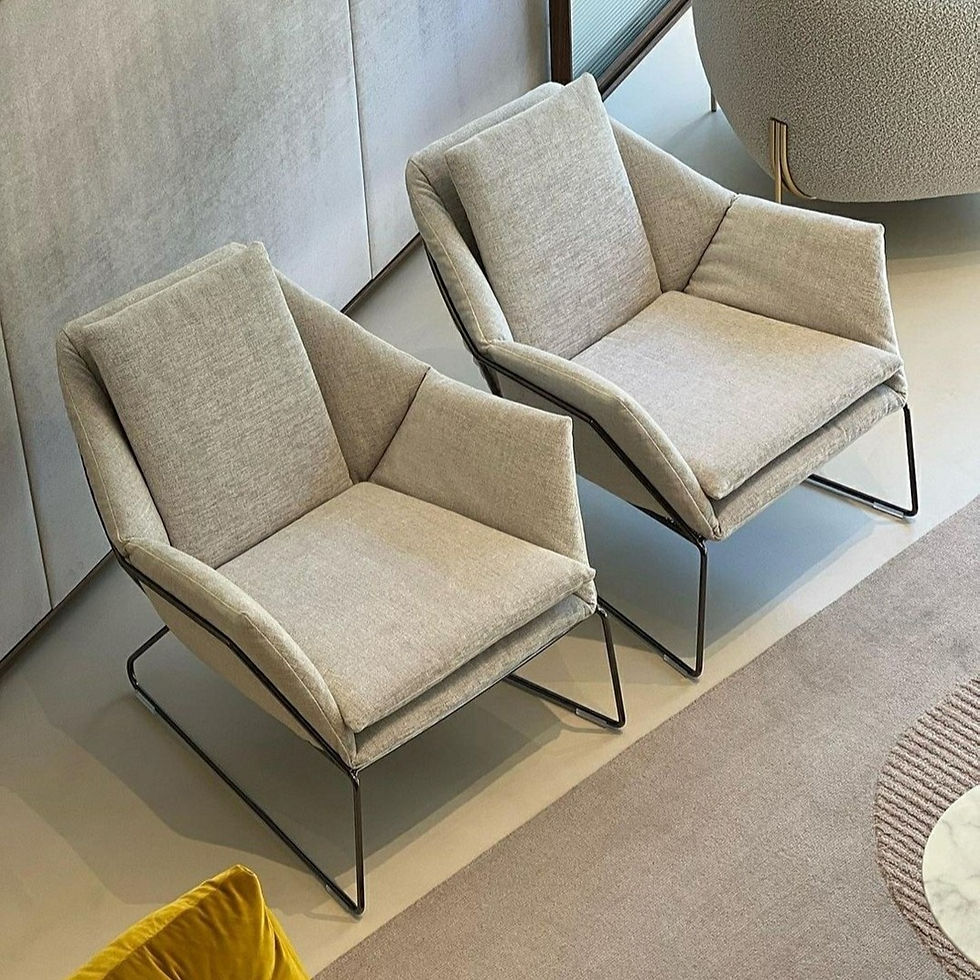 Miniature : Fauteuil lounge NEW YORK  - Pieds Bronze