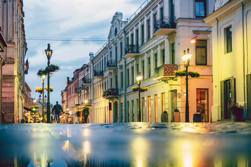 Kaunas, old town houses