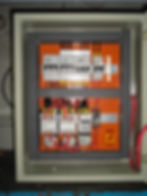Quadro de comando e de bomba