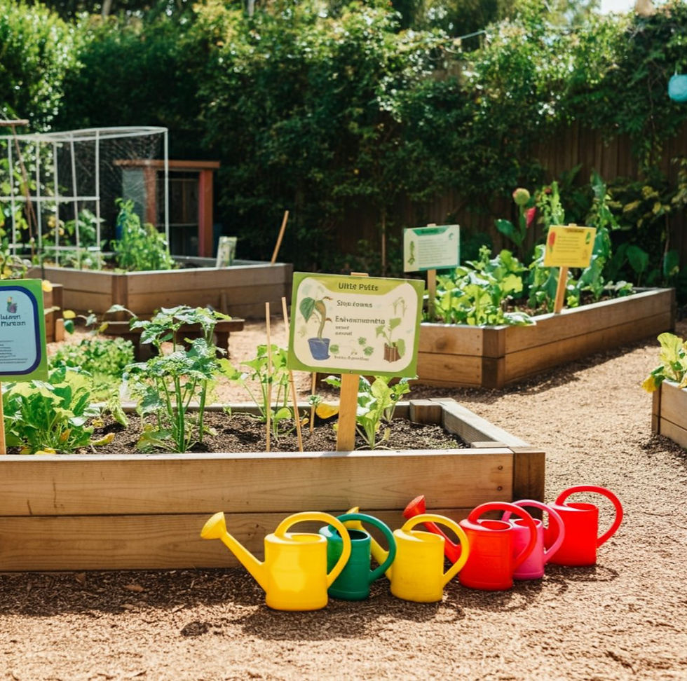 Preschool classroom garden
