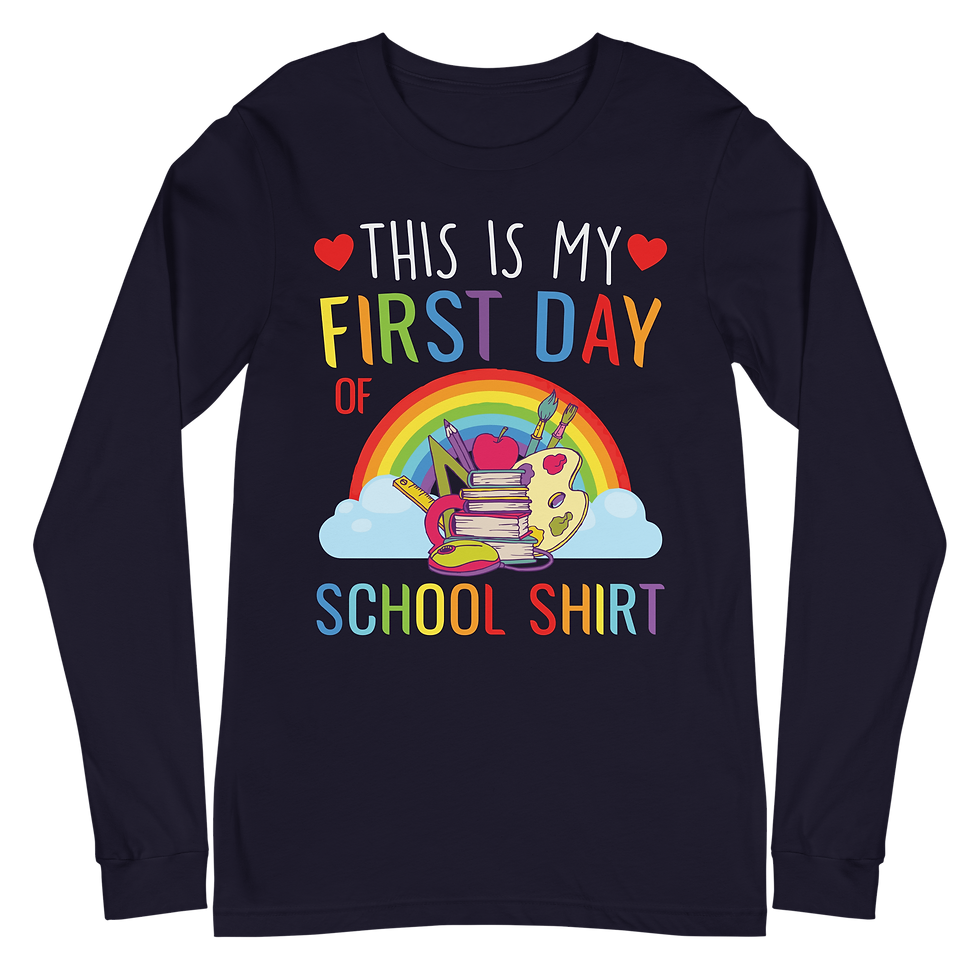 Thumbnail: School days Unisex Long Sleeve Tee